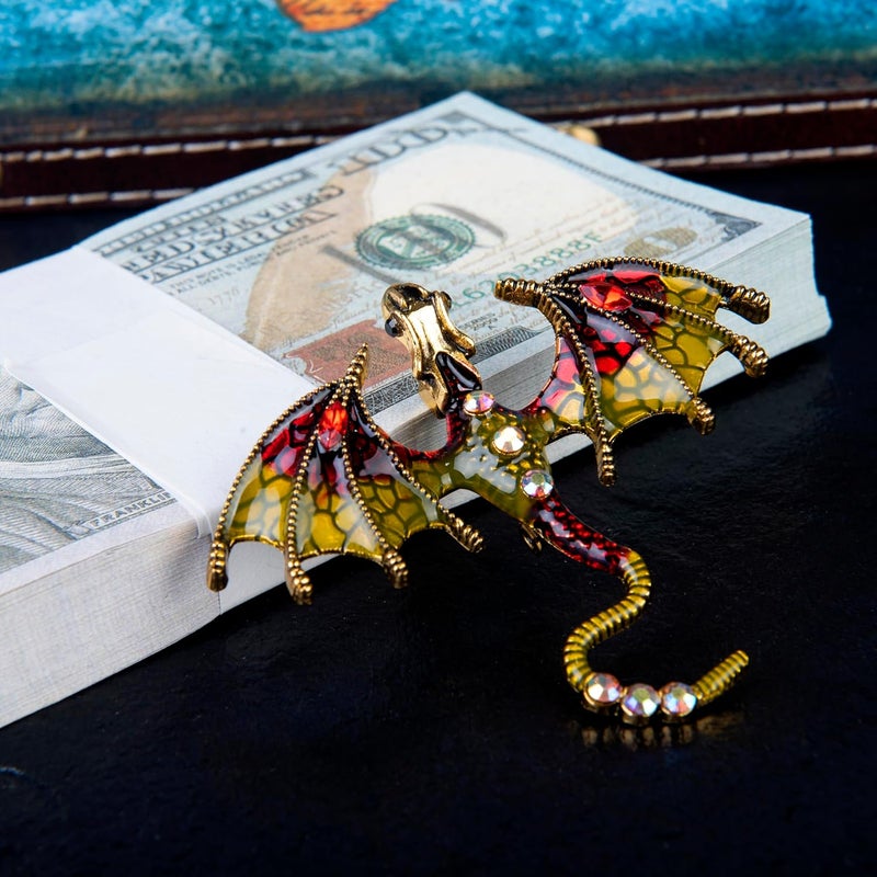 LZlightactor 3D Dragon Eye Embossed Journal,Resin Engraving Notebook,Dnd notebook for Dragon Lovers ，Blank Paper,Hardcover Travel Notepad for Writing,Sketchbook,Collection,Gift,Decoration A4 and A5 Size (A5-Yellow with brooch) - Image 5